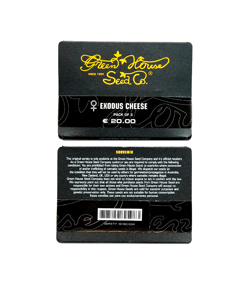 GREEN HOUSE SEED CO : EXODUS CHEESE