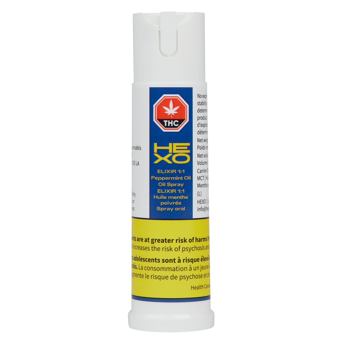 HEXO : ELIXIR 1:1 PEPPERMINT ORAL SPRAY (15mL)