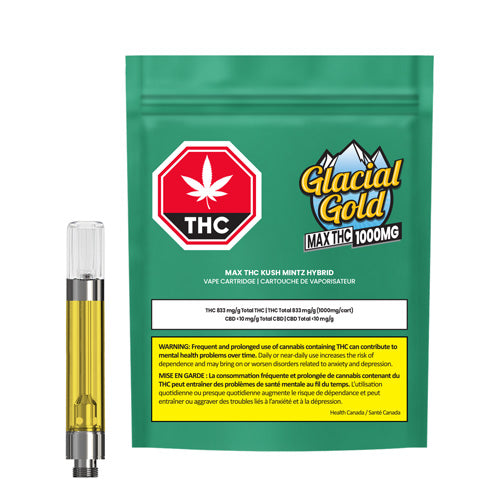 Glacial Gold : Max Thc Kush Mintz Hybrid Vape (1.2g)