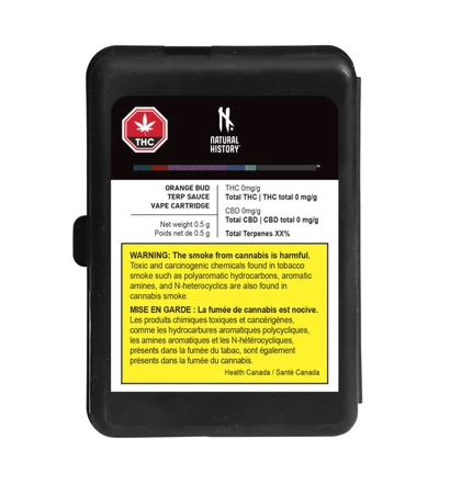NATURAL HISTORY : ORANGE BUD TERP SAUCE VAPE - NATURAL HISTORY : ORANGE BUD TERP SAUCE VAPE (0.5g)