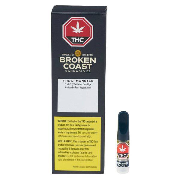 Broken Coast Cannabis - Frost Monster 510 Vape Cartridge - Hybrid 0.5G