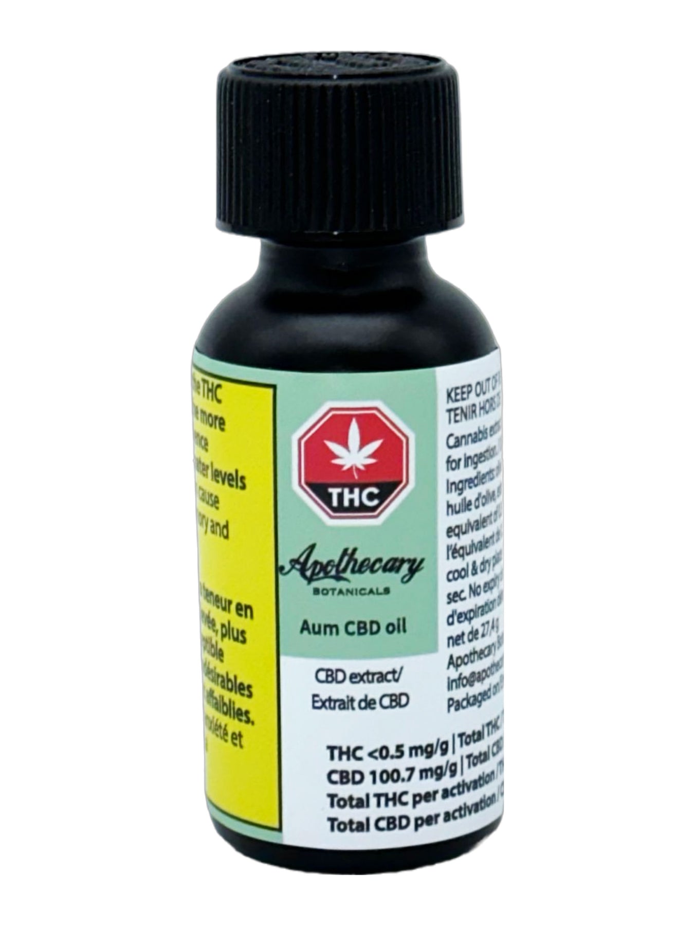 Apothecary Botanicals : AUM CBD OIL - AUM CBD OIL (30ml)