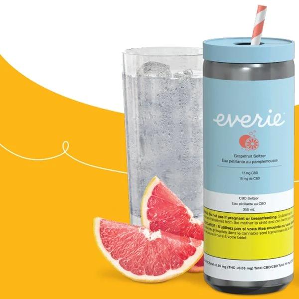 Everie - Grapefruit Cbd Seltzer Water - 355Ml