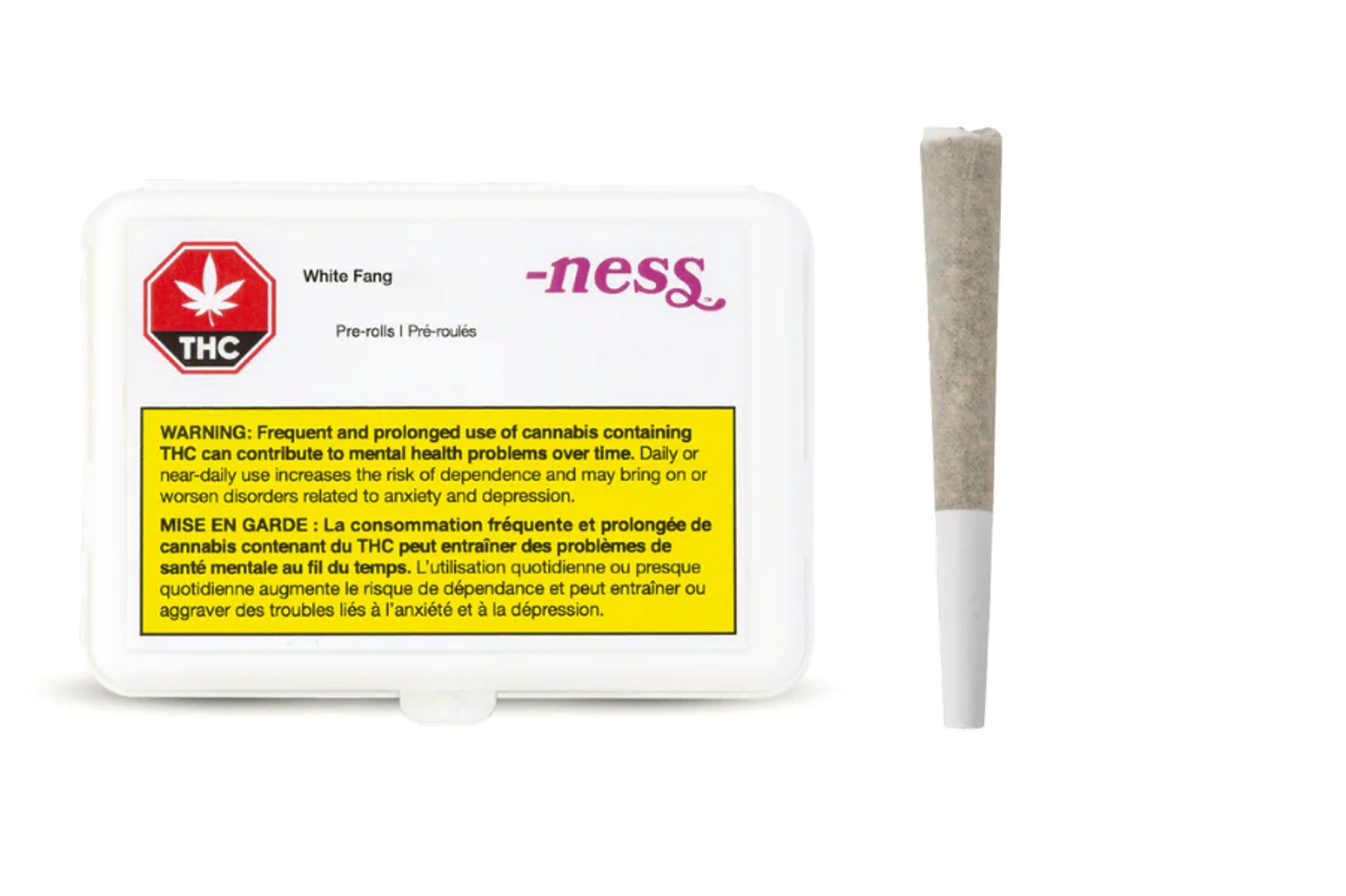 NESS : WHITE FANG PRE-ROLLS - Ness : WHITE FANG PRE-ROLLS - WHITE FANG PRE-ROLLS (7X0.5g)