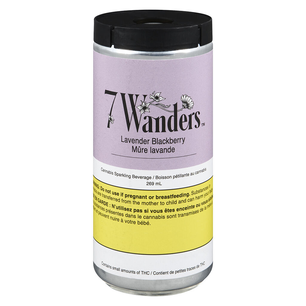 7 Wanders - Lavender Blackberry Cbd Sparkling Bevrge - Blend 269Ml