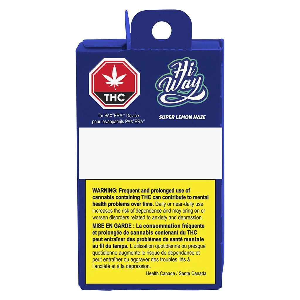 HIWAY : PAX CARTRIDGE - PAX SUPER LEMON HAZE CARTRIDGE (0.5g)