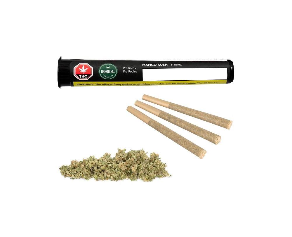 GREENSEAL : MANGO KUSH PRE-ROLLS (3x.5g)