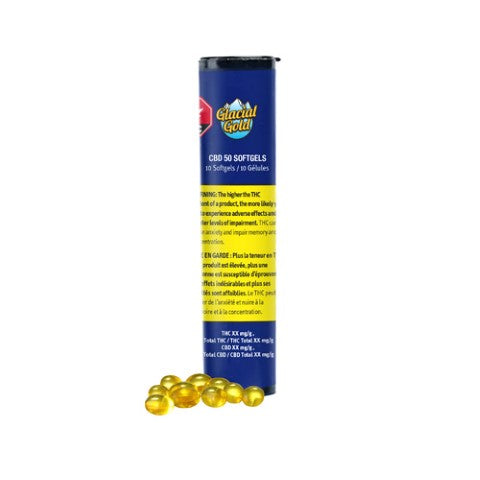 Glacial Gold : Cbd 50 Softgels (10x50mgCBD)