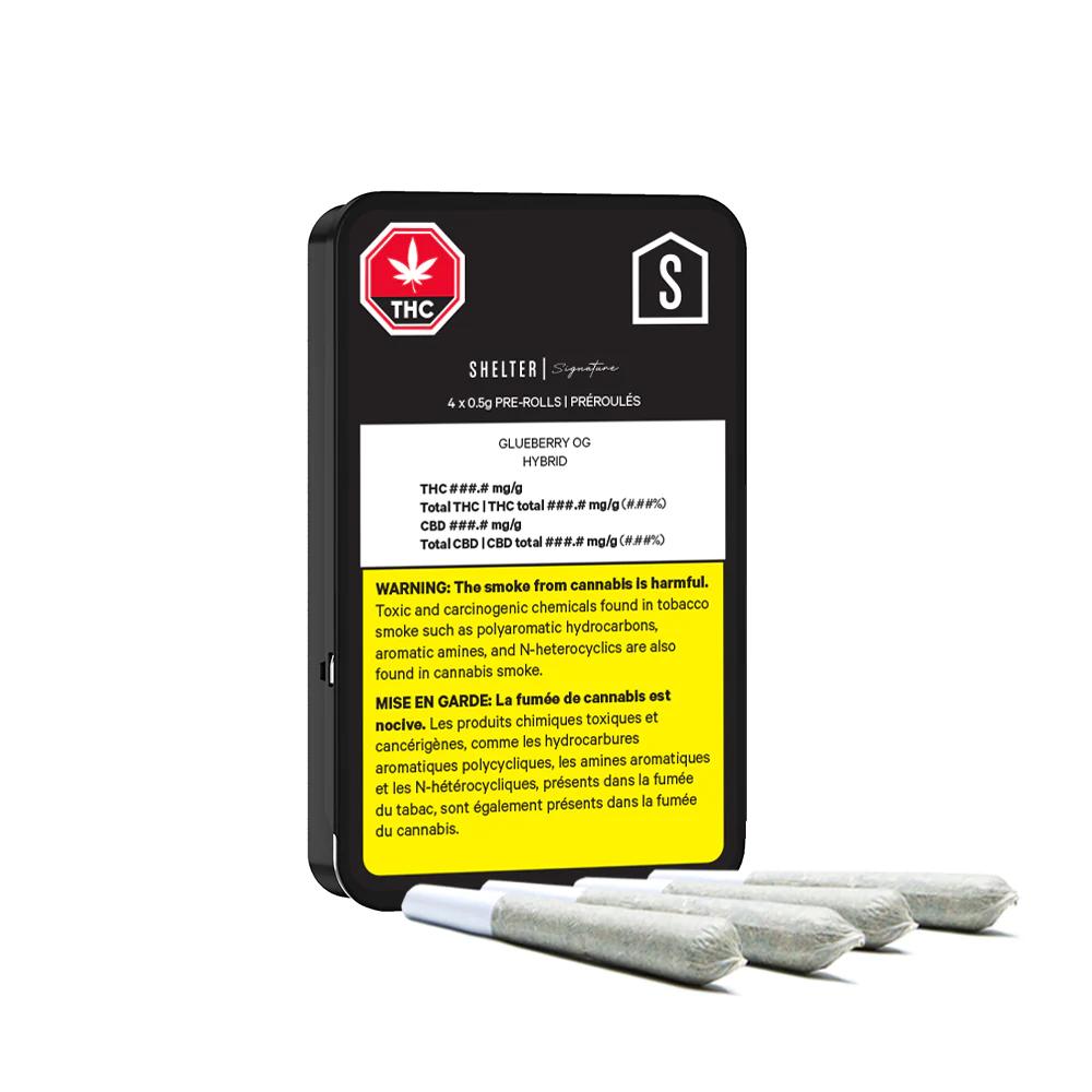 SHELTER: GLUEBERRY OG PRE-ROLLS (2G)