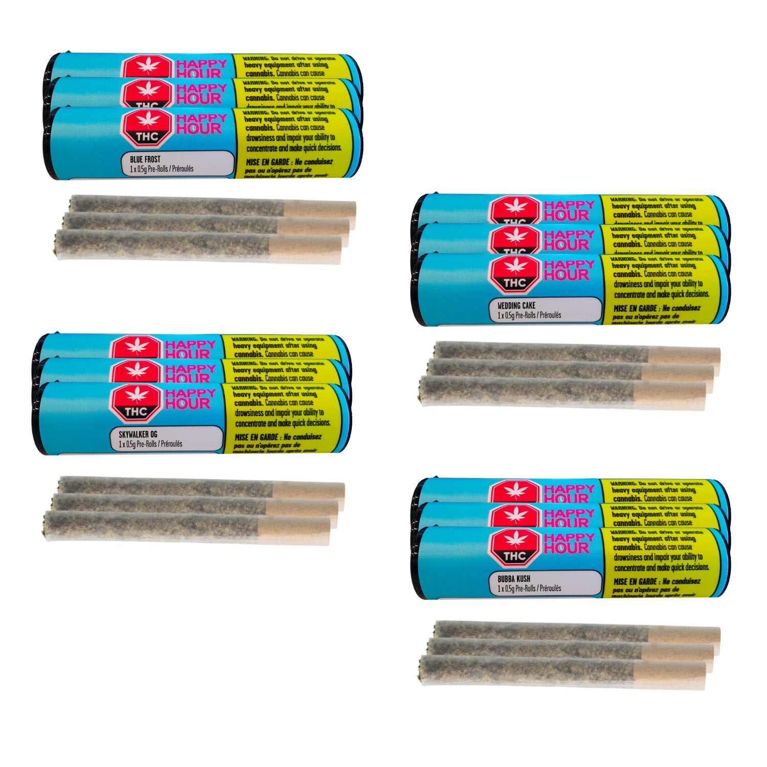 Happy Hour - Twelve Days Of Christmas Advent Box Pre-Rolls Lto - 6G