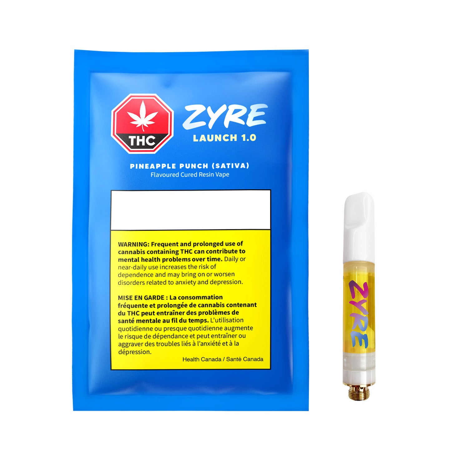 Zyre : Launch 1.0 Pineapple Punch Cured Resin Blend Cart (1g)