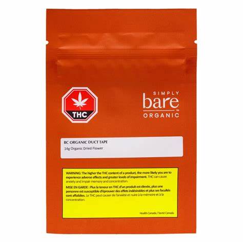 Simply Bare : BC ORGANIC DUCT TAPE PRE-ROLL - BC ORGANIC DUCT TAPE PRE-ROLL (1g)