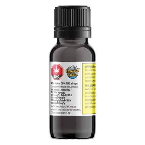 GLACIAL GOLD : AFTER HOURS CBN:THC DROPS - AFTER HOURS CBN:THC DROPS (15mgTHC:15mgCBN)