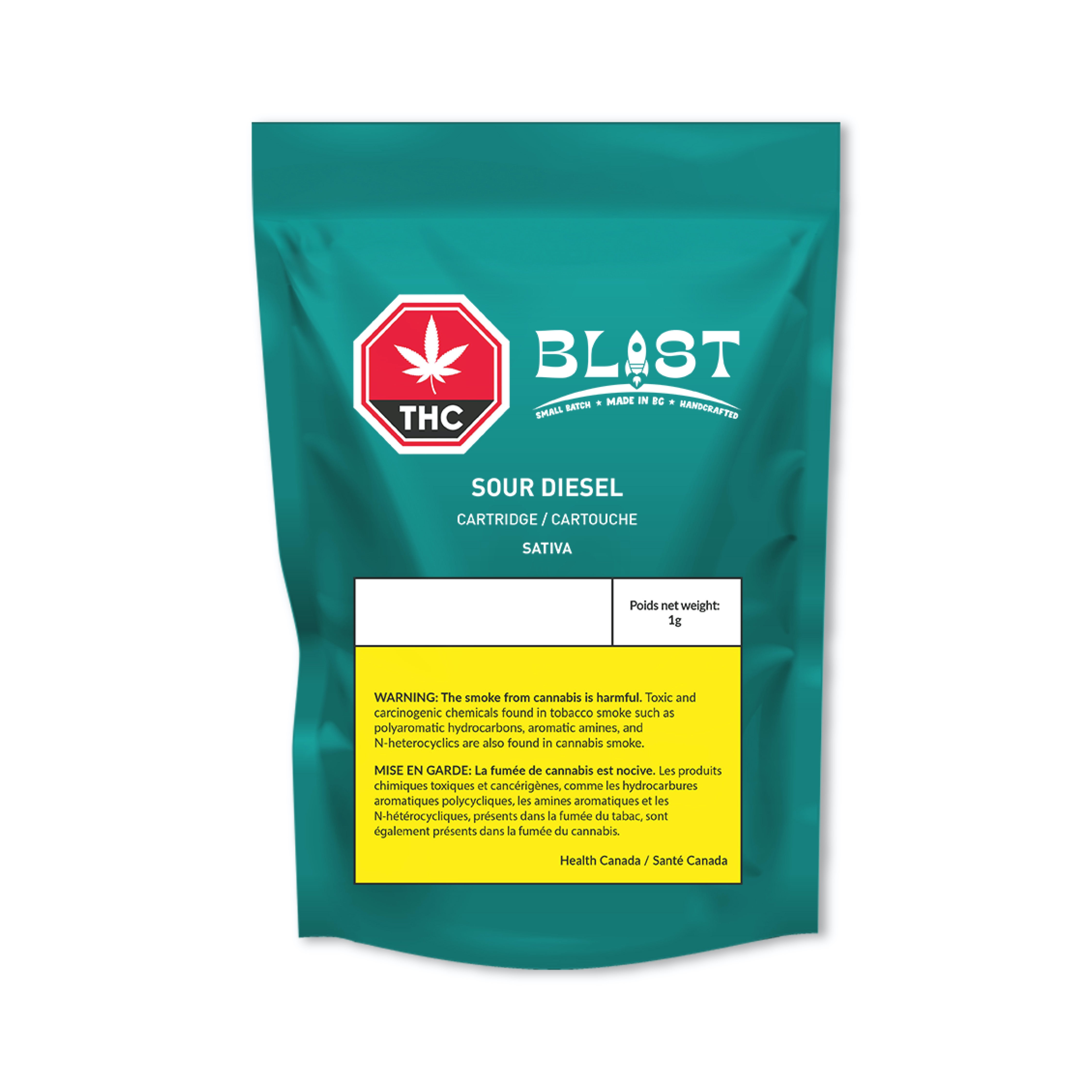 Elevate : Blast Sour Diesel Sativa Cartridge (1g)