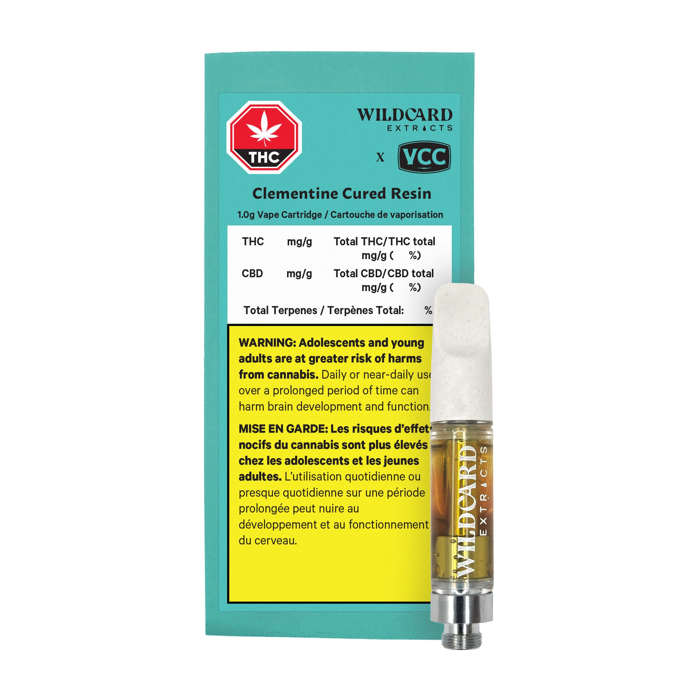 Wildcard Extracts X Victoria Cannabis Company : Clementine Cured Resin Cartridge (1g)