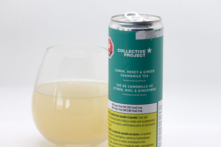 Collective Project - Lemon Honey Ginger Chamomile Spaklng Tea -  Blend 355Ml