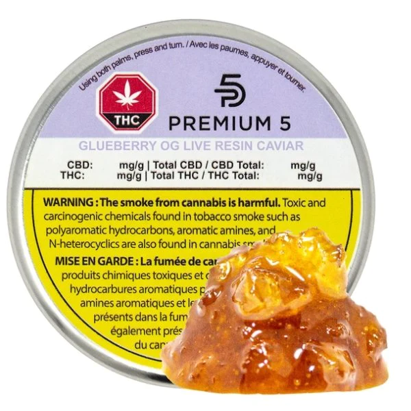 Premium 5 - Glueberry Og Live Resin Caviar -   0.5G