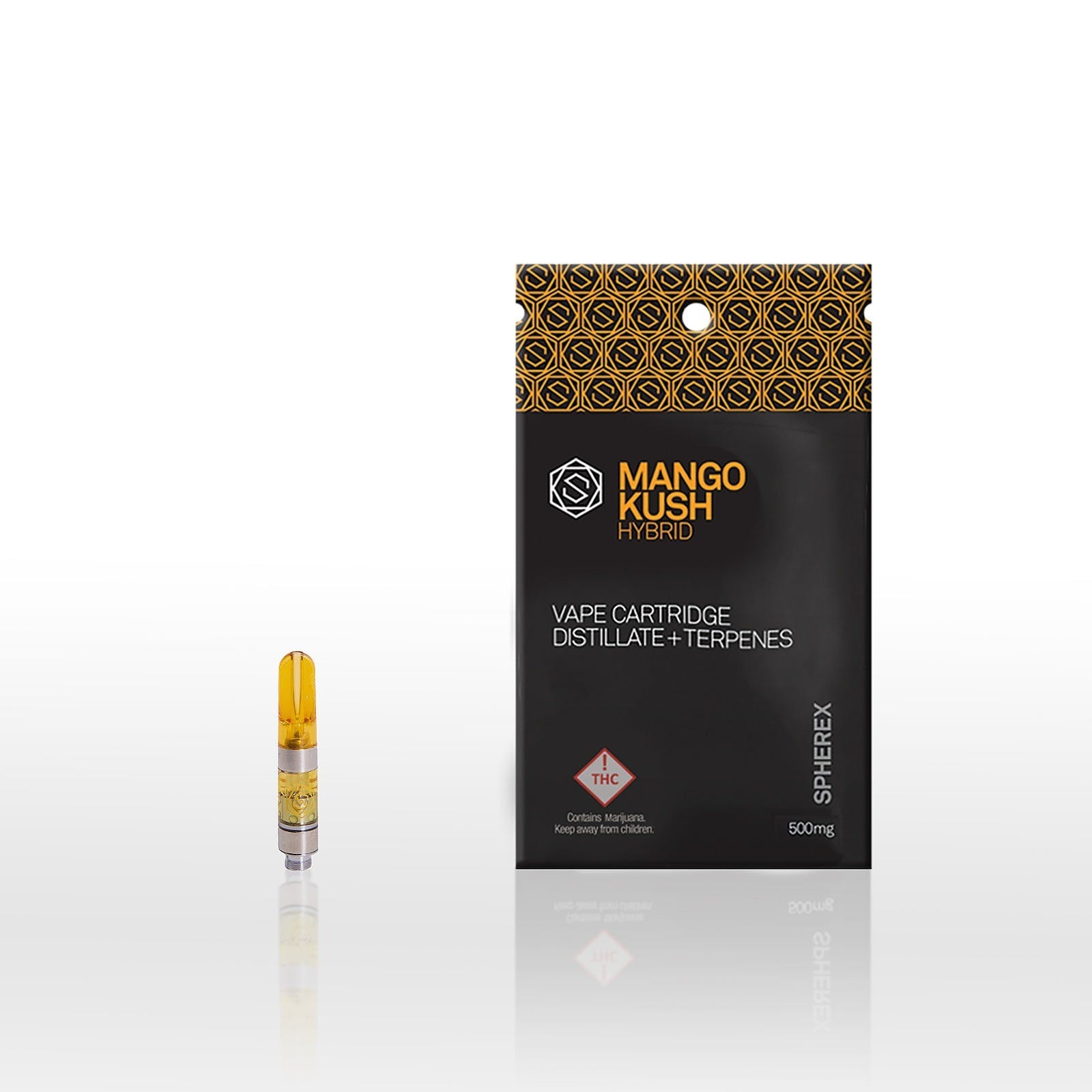 SPHEREX : VAPE CARTRIDGES - MANGO KUSH HYBRID (0.5g)
