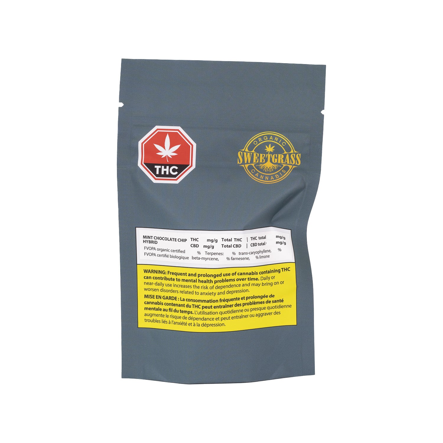Sweetgrass Organic Cannabis : Organic Mint Chocolate Chip