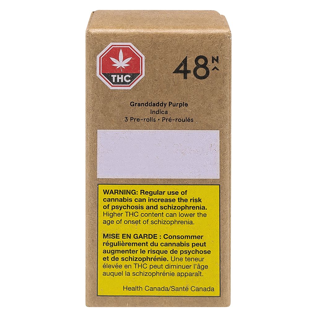 48North : GRANDDADDY PURPLE PRE-ROLL (1.05g)