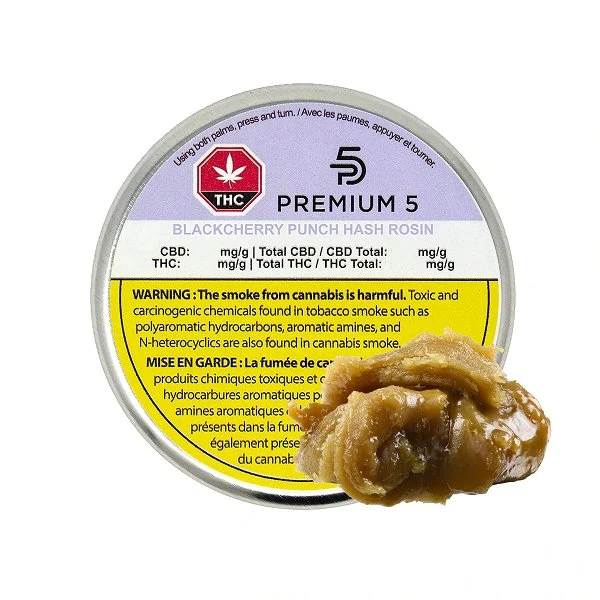 PREMIUM 5 : BLACK CHERRY PUNCH HASH ROSIN (.5g)