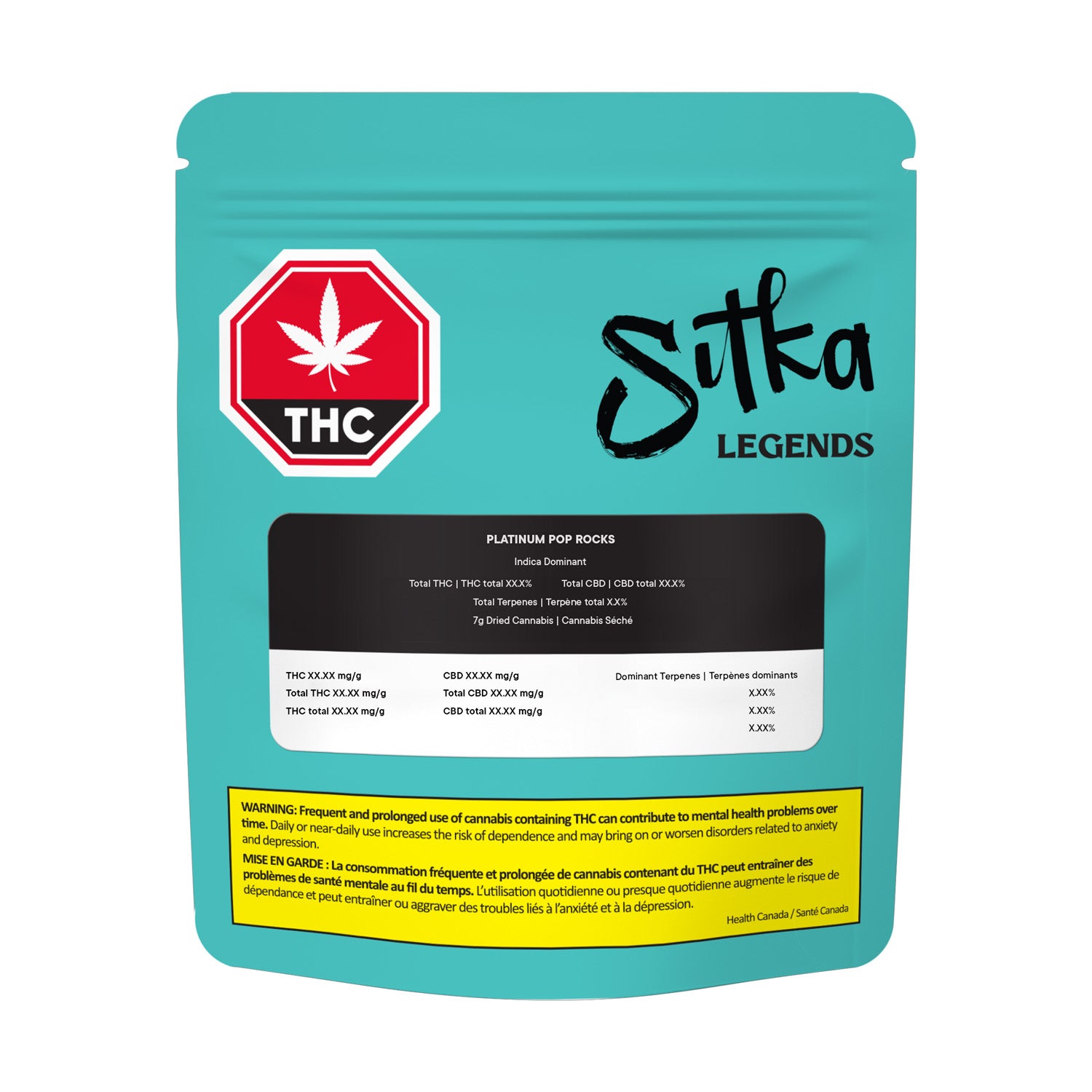 Sitka Legends - Platinum Pop Rocks - 7G