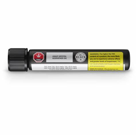 BC BLACK : KRAZY KRYSTAL GODFATHER OG PRE-ROLLS - KRAZY KRYSTAL GODFATHER OG PRE-ROLLS (3x0.5g)