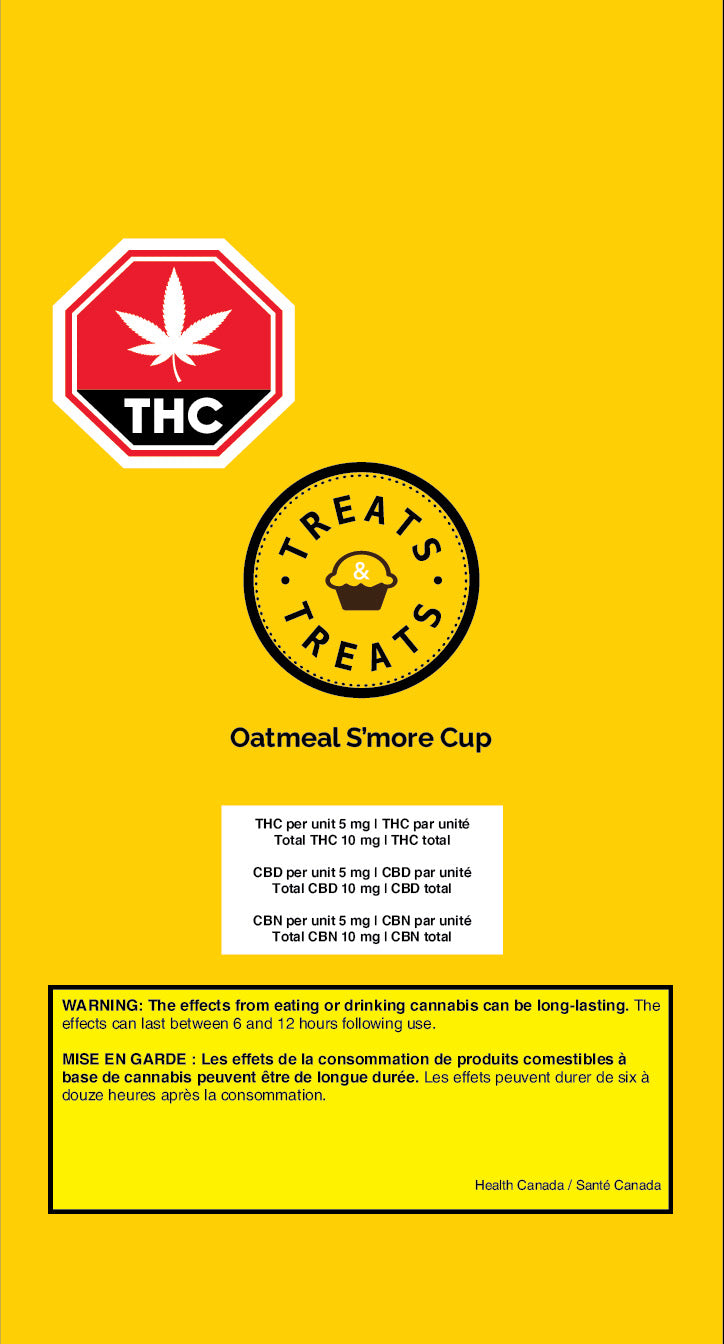 Treatsandtreats : Oatmeal S'More Cup (2x5mgTHC:5mgCBD:5mgCBN)
