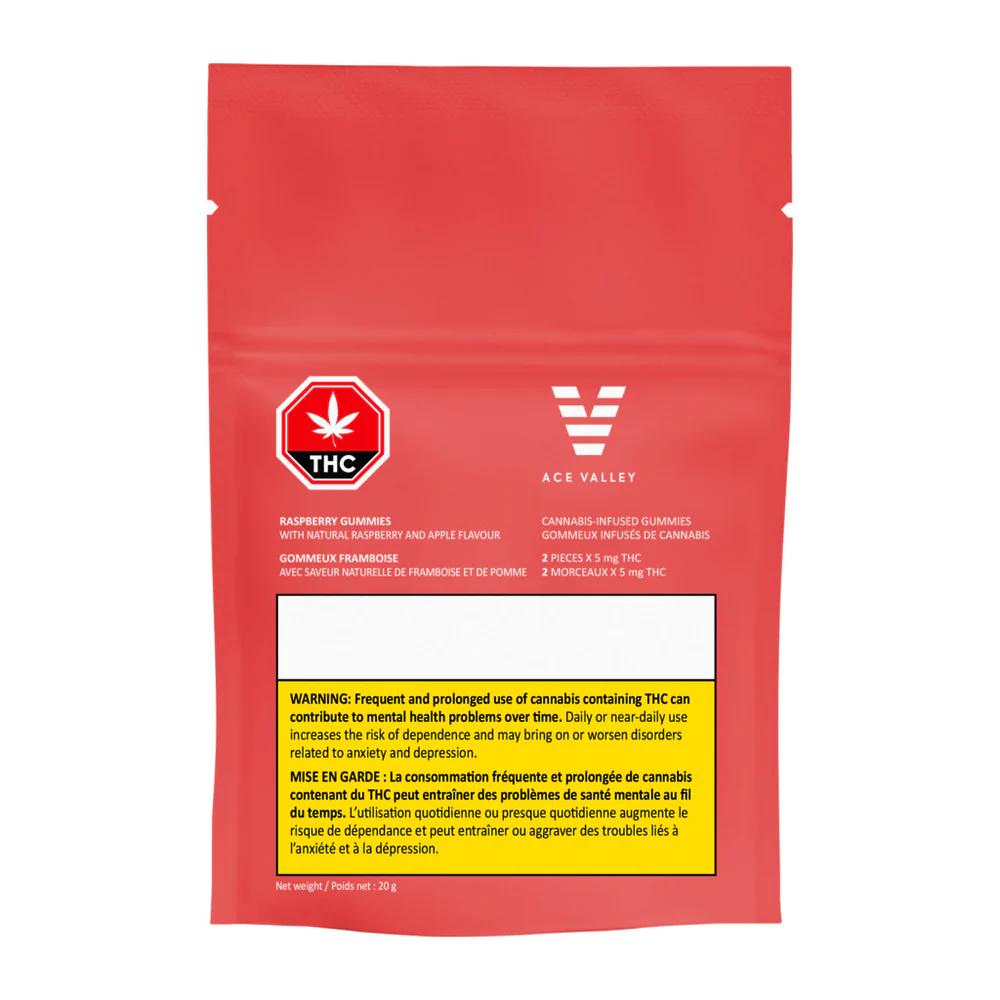 Ace Valley - Raspberry Gummies -  Blend 20G