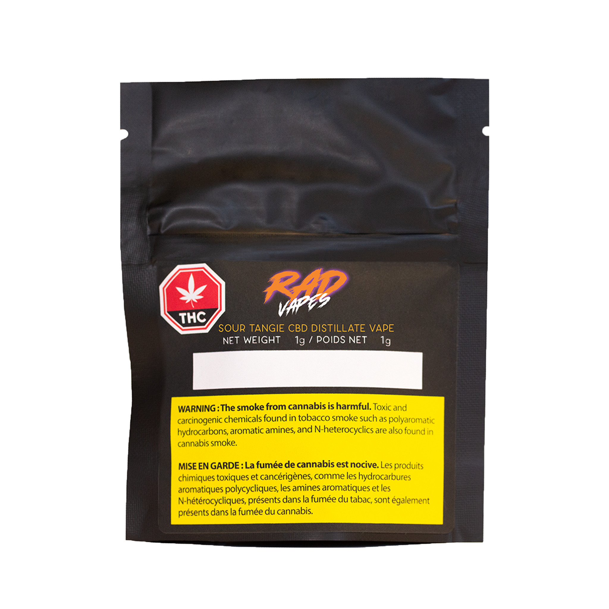 RAD : SOUR TANGIE CBD DISTILLATE VAPE - SOUR TANGIE CBD DISTILLATE VAPE (1g)