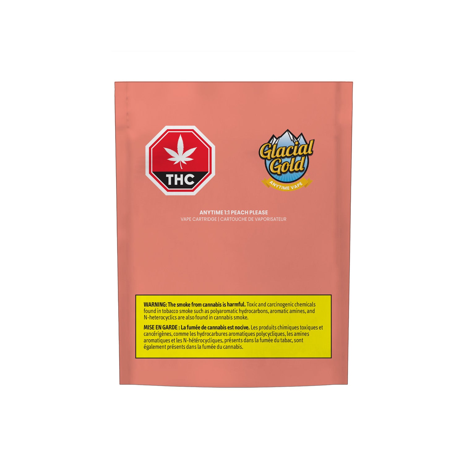 Glacial Gold - Anytime 1:1 Peach Please Cartridge - 1G