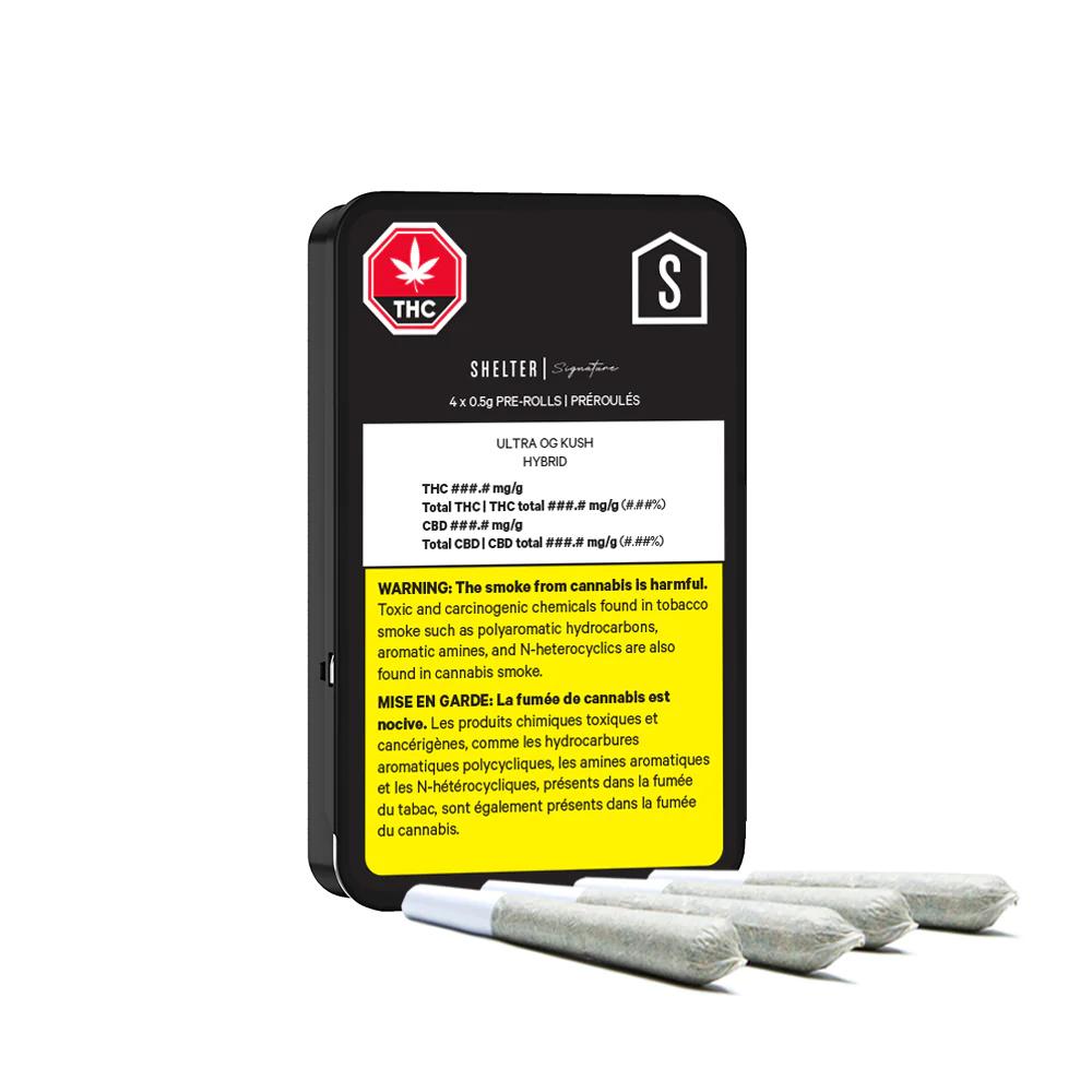 SHELTER : ULTRA OG KUSH PRE-ROLLS - SHELTER : ULTRA OG KUSH PRE-ROLL (2G)