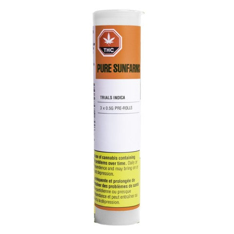 Pure Sunfarms - Trials Indica Pre-Rolls - 1.5G