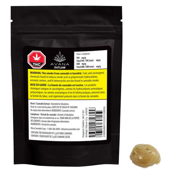 AVANA : OUTLAW HASH ROSIN (0.5g)