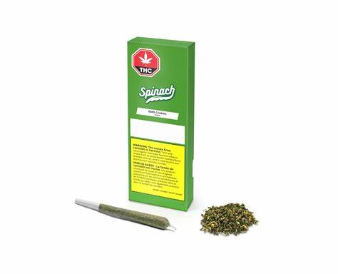 Spinach - Gmo Cookies Pre-Rolls - Garlic Mushroom Onion Cookies - Indica 1.5G