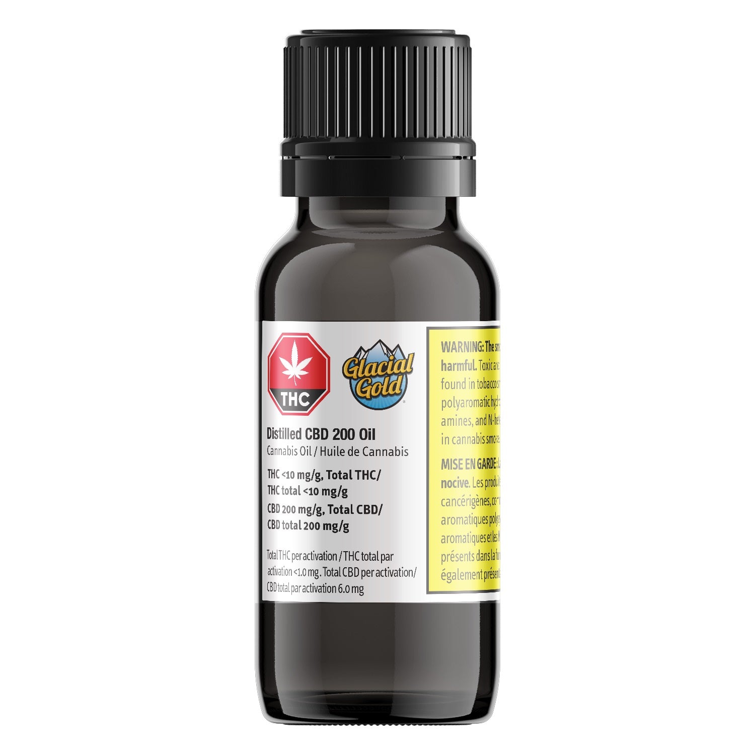 Glacial Gold : Distilled CBD 200 Oil - Distilled CBD 200 Oil (30ml)