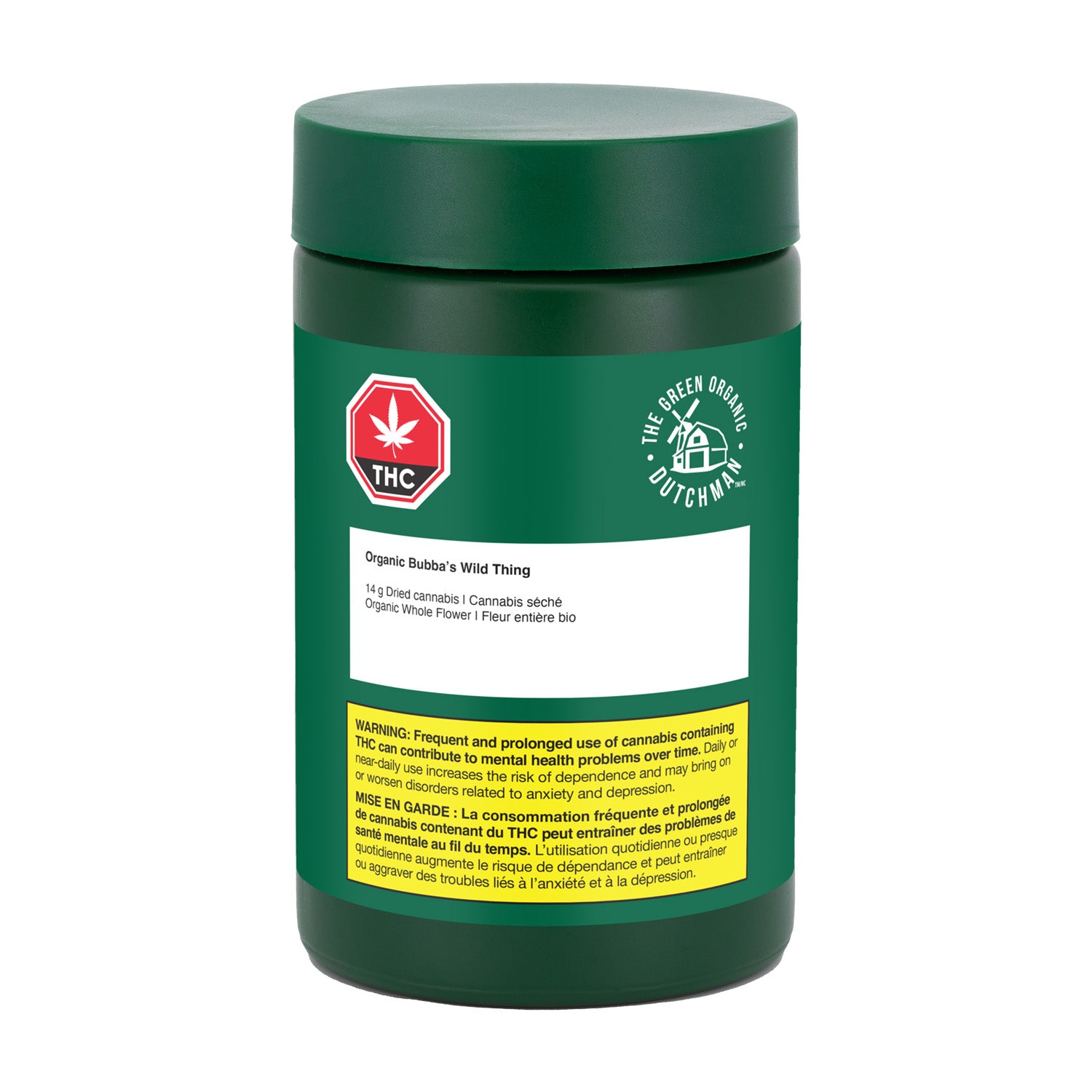 The Green Organic Dutchman - Tgod - Organic Bubba'S Wild Thing - 14G