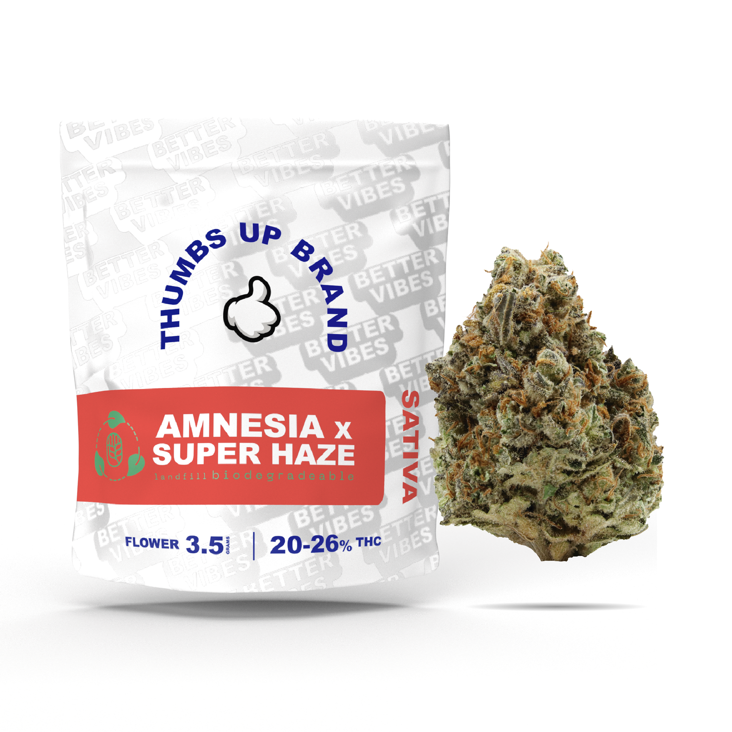 Thumbs Up - Amnesia X Super Haze - Outlaw - Sativa 3.5G