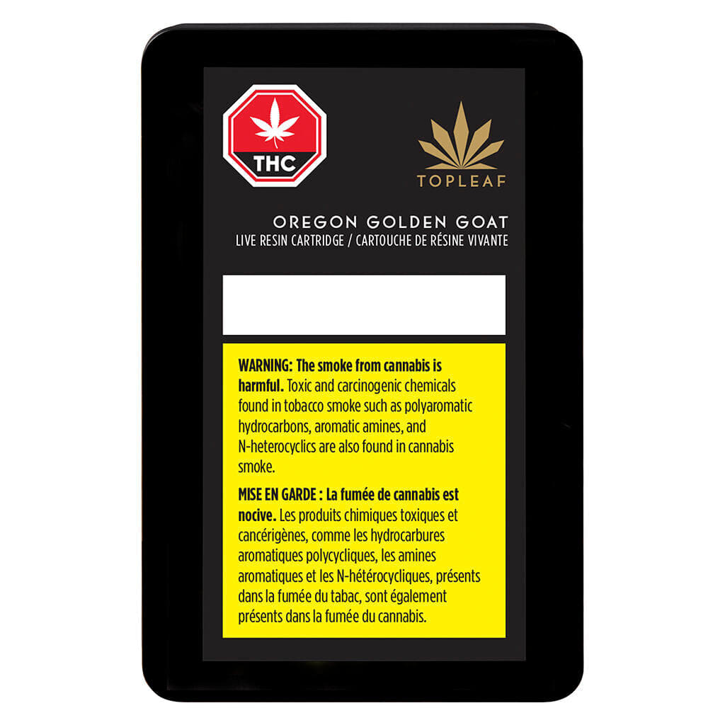 Top Leaf - Oregon Golden Goat Live Rosin -   1G