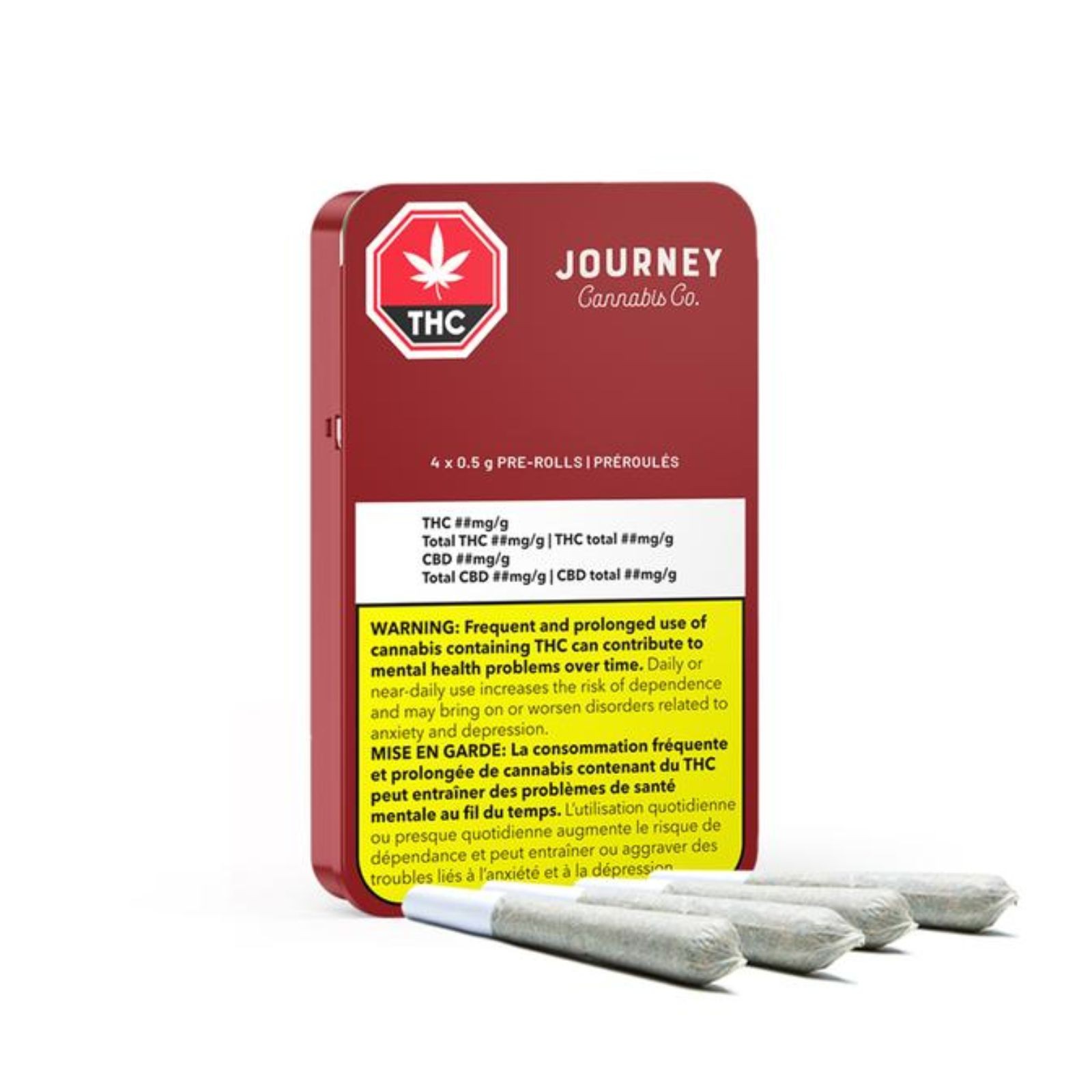 JOURNEY CANNABIS : WHITE CRUSH PRE-ROLL - WHITE CRUSH PRE-ROLL (10x0.3g)