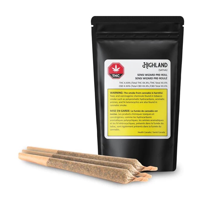 HIGHLAND GROW : SENSI WIZARD PRE-ROLLS - SENSI WIZARD PRE-ROLLS (3x0.5g)