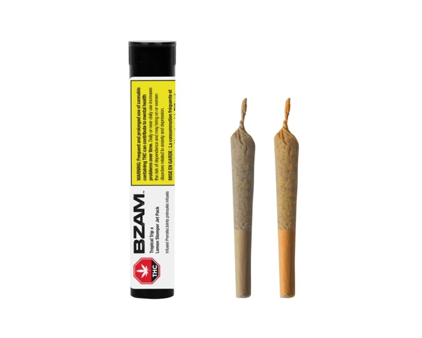 BZAM : TROPICAL TRIP X LEMON STOMPER JET PACK INFUSED PR - TROPICAL TRIP X LEMON STOMPER JET PACK INFUSED PR (2x.5g)