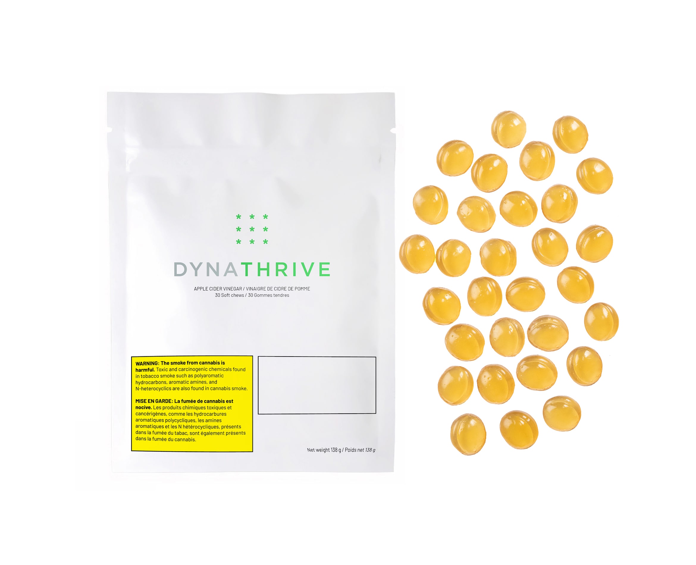 Dynathrive - Apple Cider Vinegar Cbd Soft Chew - Blend 138G