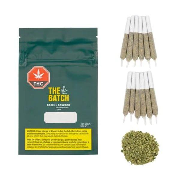 THE BATCH : DOZEN PRE-ROLL SATIVA (12x0.35g)