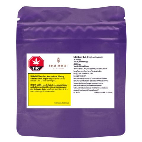 Royal Harvest Craft Cannabis : Indica Sherb-O Flower