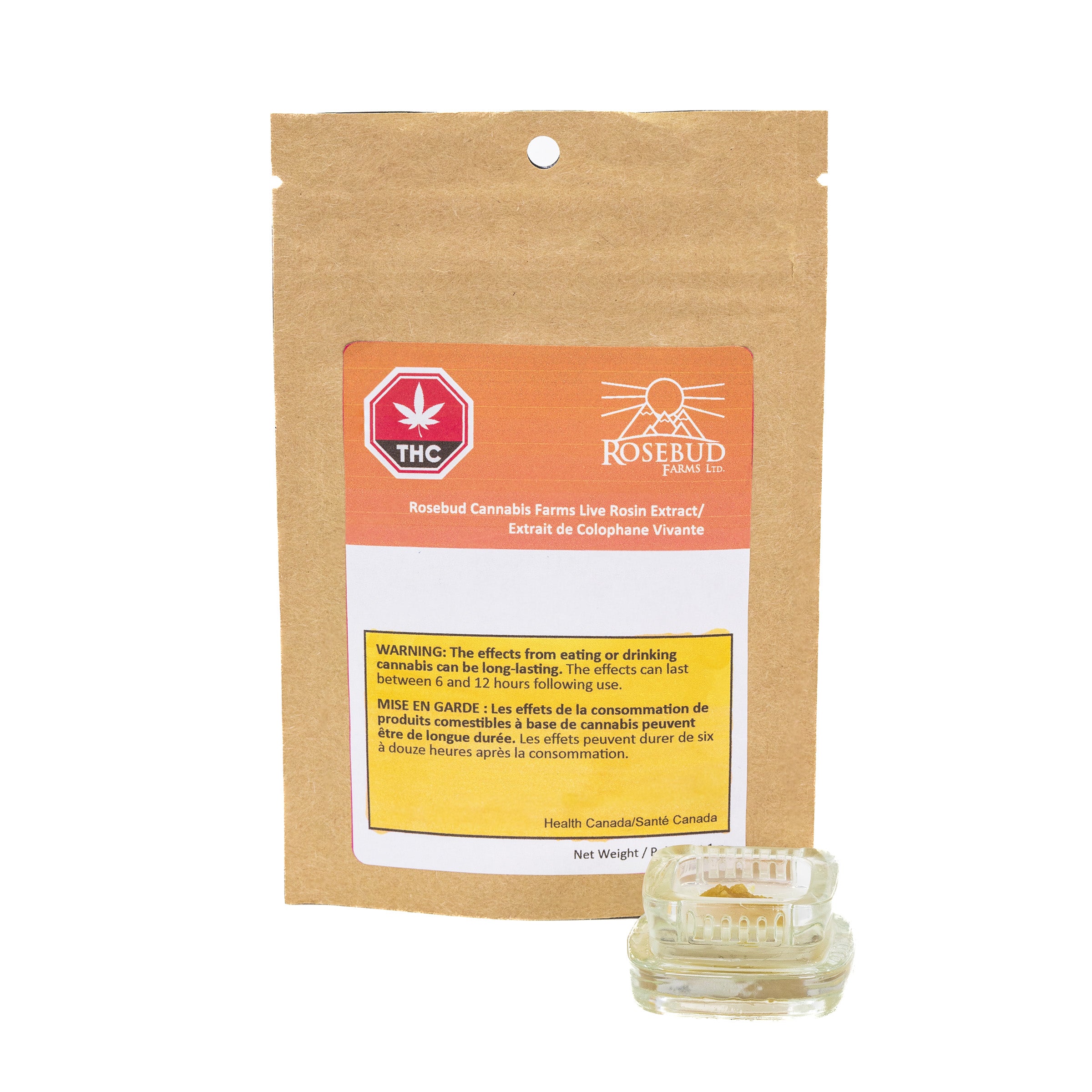 Rosebud Cannabis Farms : Bc Guava Gas Live Rosin Extract (1g)