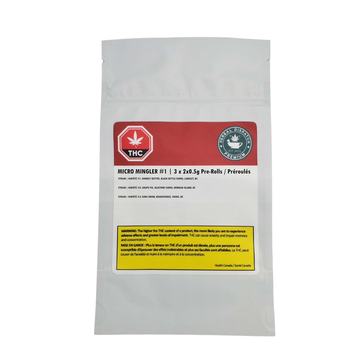Herbal Dispatch : Micro Mingler #1 Variety Pack Pre-Rolls (6x0.5g)