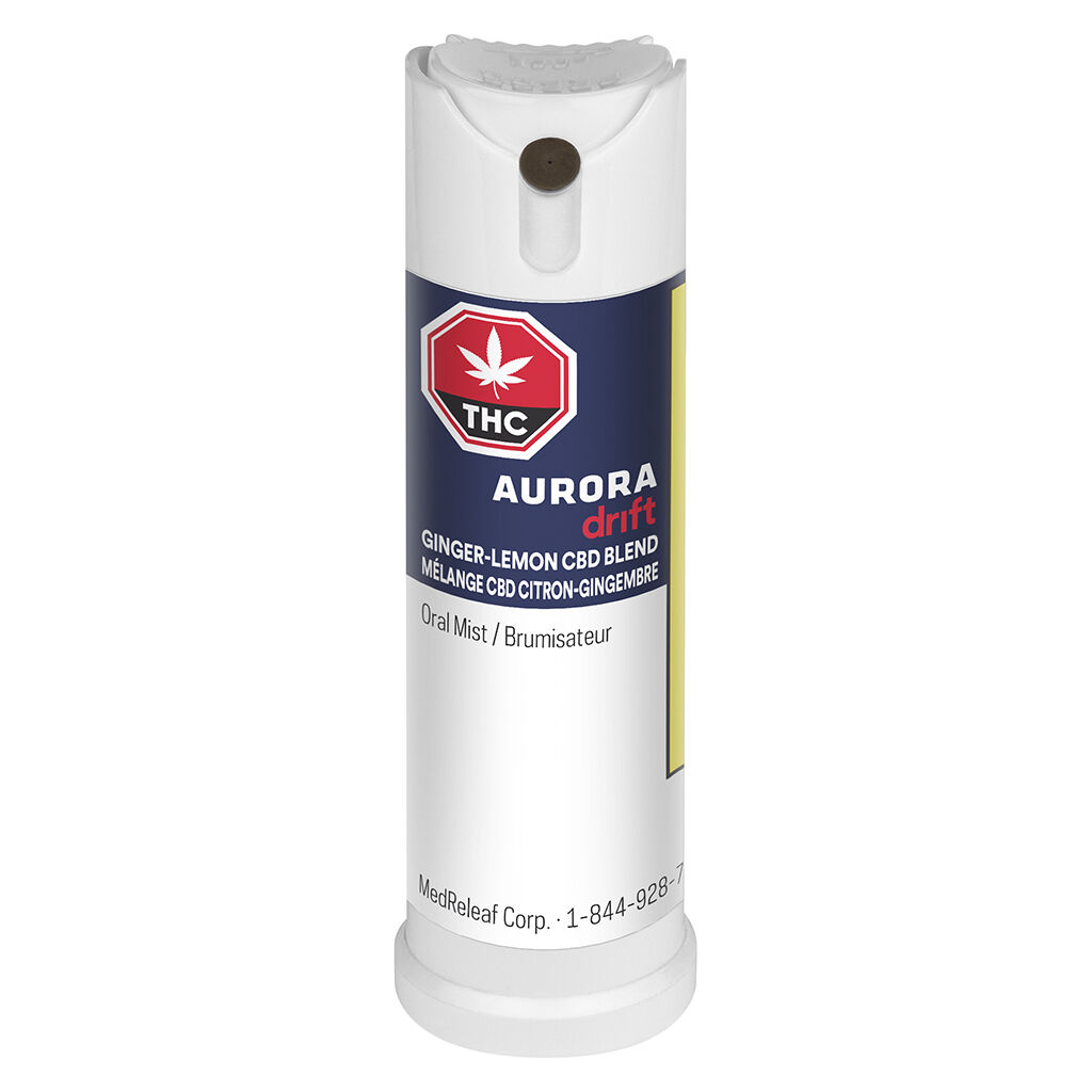 Aurora Drift - Oral Mist - Ginger-Lemon Cbd Blend -  Hybrid 15Ml