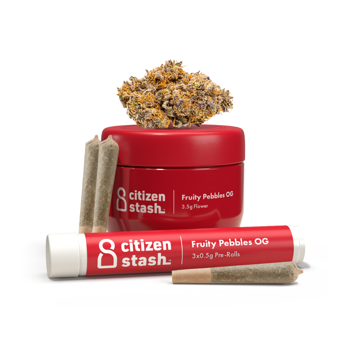 CITIZEN STASH : FRUITY PEBBLES OG PRE-ROLLS - FRUITY PEBBLES OG PRE-ROLLS (2x0.5g)