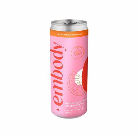 Embody - Blood Orange + Rosemary Sparkling Tea - Hybrid 355Ml